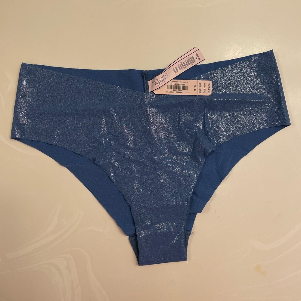 Victoria's Secret Shimmering Blue Cheeky Panties NWT